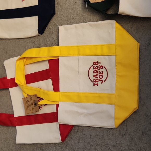 Trader Joe's Mini Canvas Tote SET OBO - Picture 4 of 5